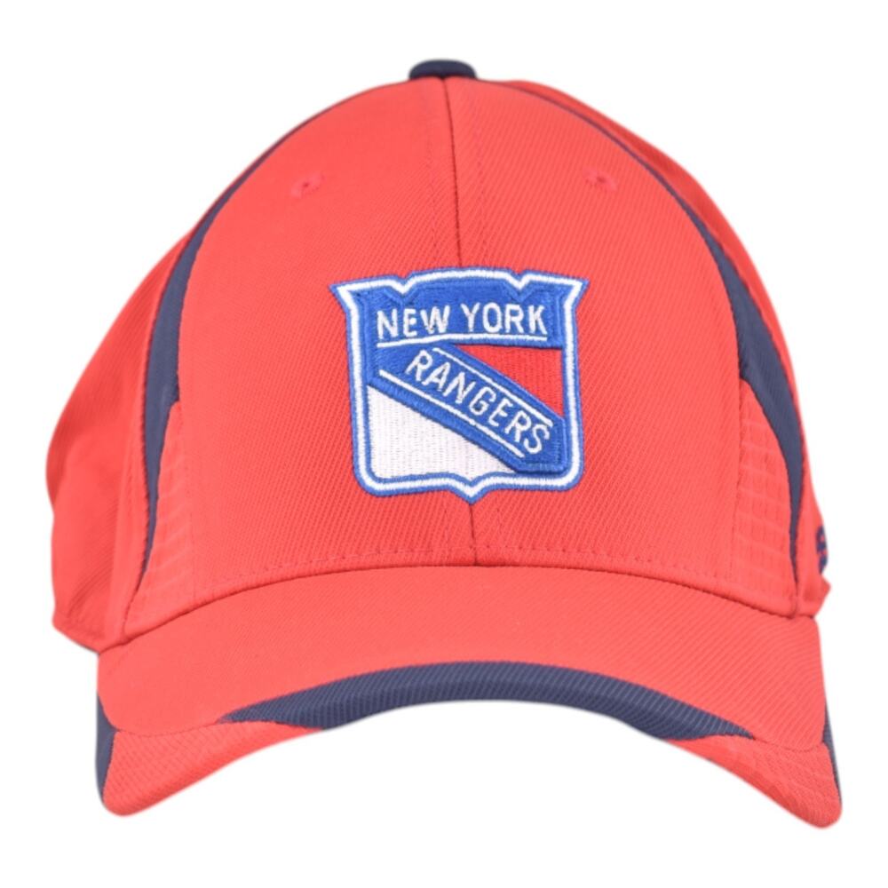 Reebok New York Rangers NHL Flexfit Baseball Cap L/XL Red Navy